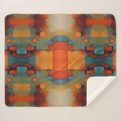 Abstrakte Kunst Sherpadecke (Vorderseite (Horizontal))