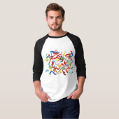 Abstrakte Kunst Shirt von Männern (Vorne ganz)