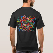 Abstrakte Kunst Shirt von Männern (Rückseite)