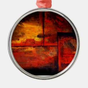 Abstrakte Kunst Silbernes Ornament