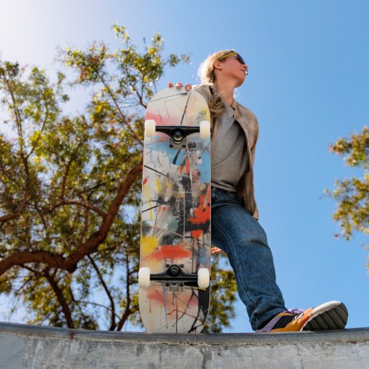 Abstrakte Kunst Skateboard (Außenbereich 1)