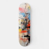 Abstrakte Kunst Skateboard (Vorderseite)