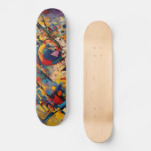 Abstrakte Kunst Skateboard (Vorderseite)