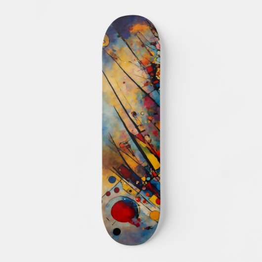 Abstrakte Kunst Skateboard (Vorderseite)