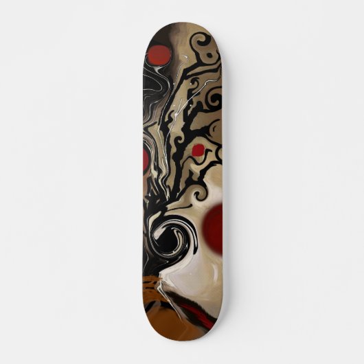 Abstrakte Kunst Skateboardplattform Skateboard (Vorne)