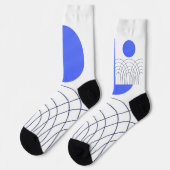abstrakte Kunst Socken (Linkes Detail)