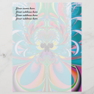 Abstrakte Kunst Sommer Schmetterling Briefbogen