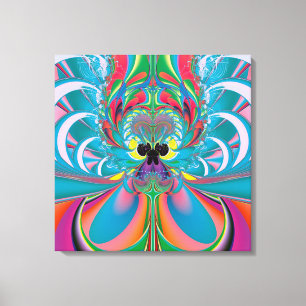 Abstrakte Kunst Sommer Schmetterling Leinwanddruck