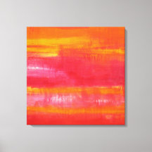 Abstrakte Kunst "SOMMERTAG" Rotes Gelb Orange