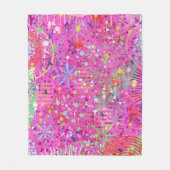 Abstrakte Kunst: Sommerträume Fleecedecke (Vorderseite)
