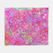 Abstrakte Kunst: Sommerträume Fleecedecke (Vorderseite (Horizontal))