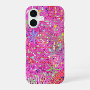 Abstrakte Kunst: Sommerträume iPhone 16 Hülle