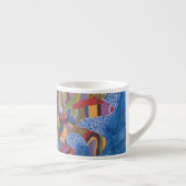abstrakte Kunst "Space Octopus" Espressotasse (Rechts)