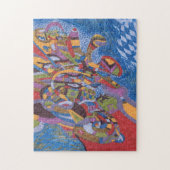 abstrakte Kunst "Space Octopus" Puzzle (Vertikal)