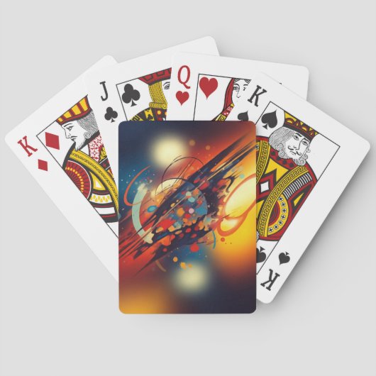 Abstrakte Kunst Spielkarten (Rückseite)