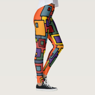 Abstrakte KUNST - STÄDTE II Leggings