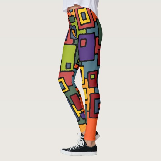 Abstrakte KUNST - STADTKARTEN II Leggings (Links)