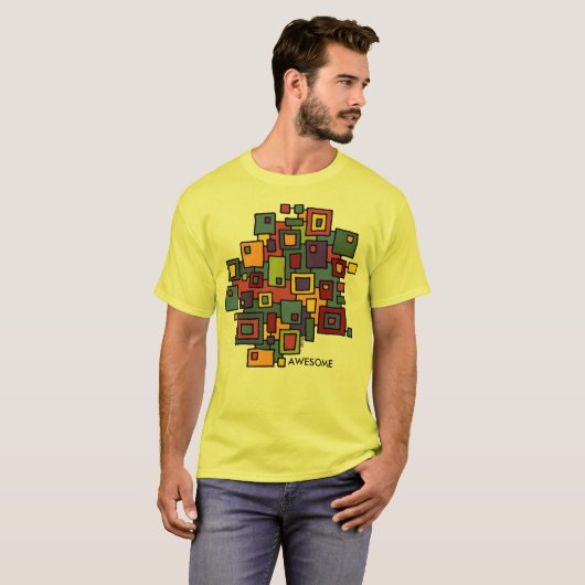 Abstrakte KUNST - STADTKARTEN II T-Shirt (Vorne ganz)