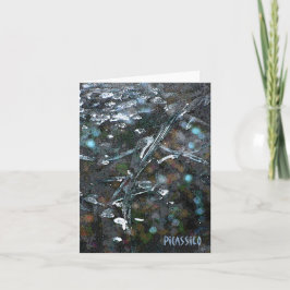 Abstrakte Kunst-subtile Farbleere Anmerkungs-Karte Karte