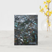 Abstrakte Kunst-subtile Farbleere Anmerkungs-Karte Karte (Gelbe Blume)