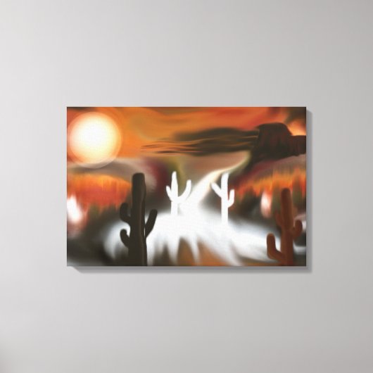 Abstrakte Kunst Südwestfeuer und Eis Leinwanddruck (Vorderseite)