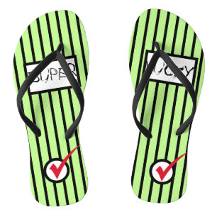 Abstrakte Kunst Super Glücklich Häkchen Flip Flops Badesandalen