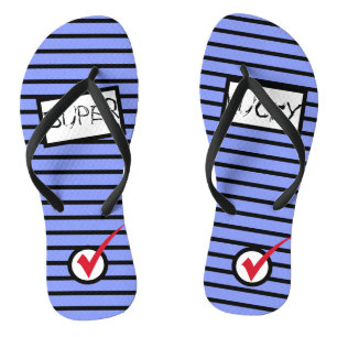 Abstrakte Kunst Super Glücklich Häkchen Flip Flops Badesandalen