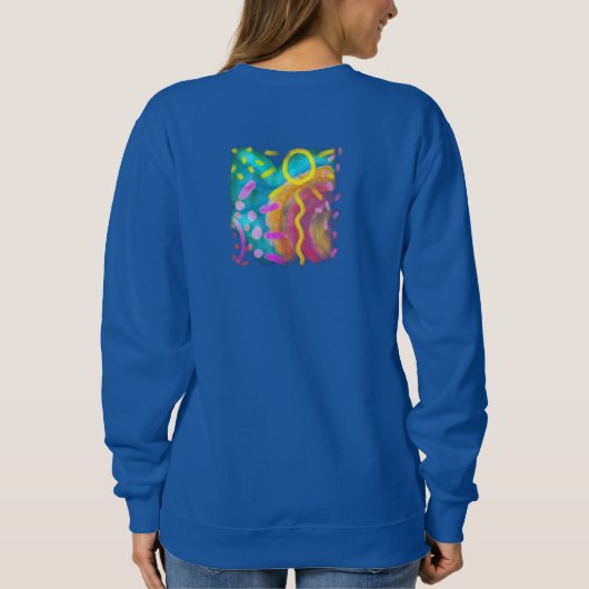 Abstrakte Kunst Sweatshirt (Rückseite)