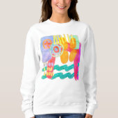 Abstrakte Kunst Sweatshirt (Vorderseite)