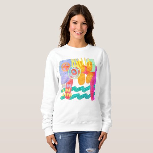 Abstrakte Kunst Sweatshirt (Vorne ganz)