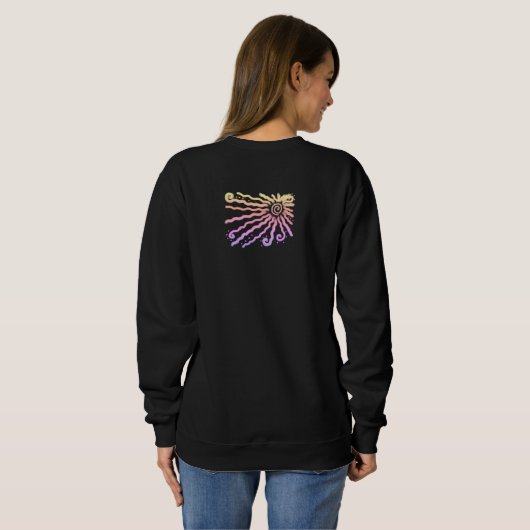 Abstrakte Kunst Sweatshirt (Schwarz voll)