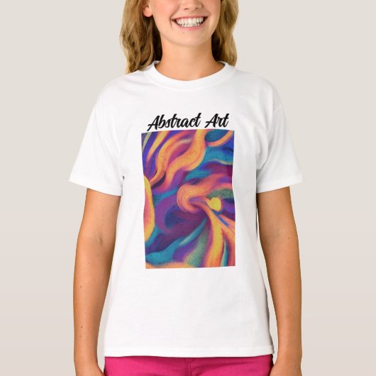 Abstrakte Kunst T-Shirt (Vorderseite)