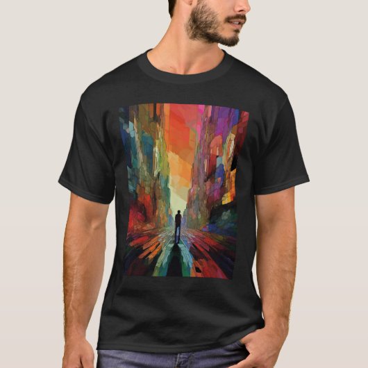 abstrakte Kunst T-Shirt (Vorderseite)