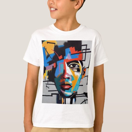 Abstrakte Kunst-T-Shirt T-Shirt (Vorderseite)
