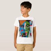 Abstrakte Kunst-T-Shirt T-Shirt (Vorne ganz)