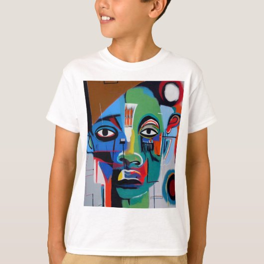 Abstrakte Kunst-T-Shirt T-Shirt (Vorderseite)