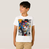 Abstrakte Kunst-T-Shirt T-Shirt (Vorne ganz)