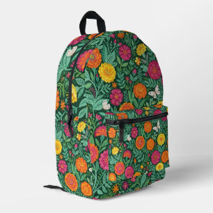 Abstrakte Kunst-Tagetes-Schmetterling-Textil-Rucks Bedruckter Rucksack