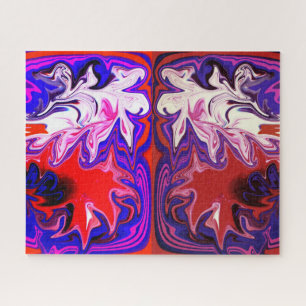 Abstrakte Kunst tanzender Geister Puzzle