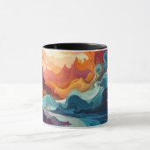 Abstrakte Kunst Tasse (Zentrum)