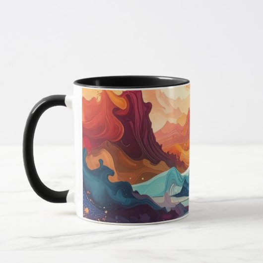 Abstrakte Kunst Tasse (Links)