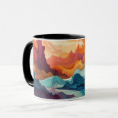 Abstrakte Kunst Tasse (Vorderseite Links)
