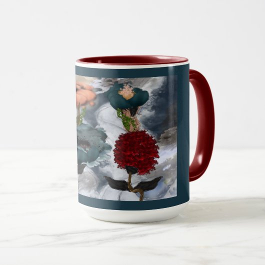 Abstrakte Kunst Tasse (VorderseiteRechts)