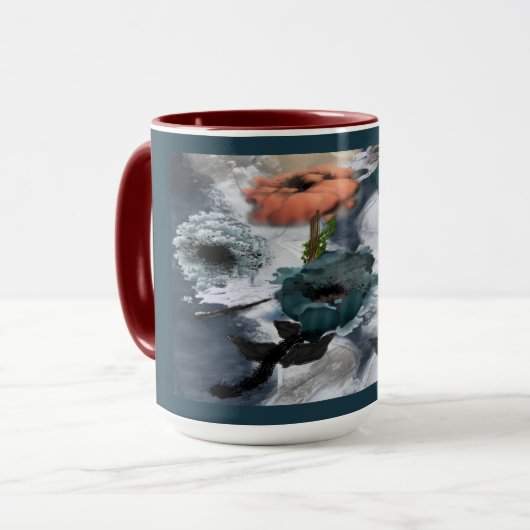Abstrakte Kunst Tasse (Vorderseite Links)