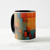 Abstrakte Kunst Tasse (Vorderseite Links)