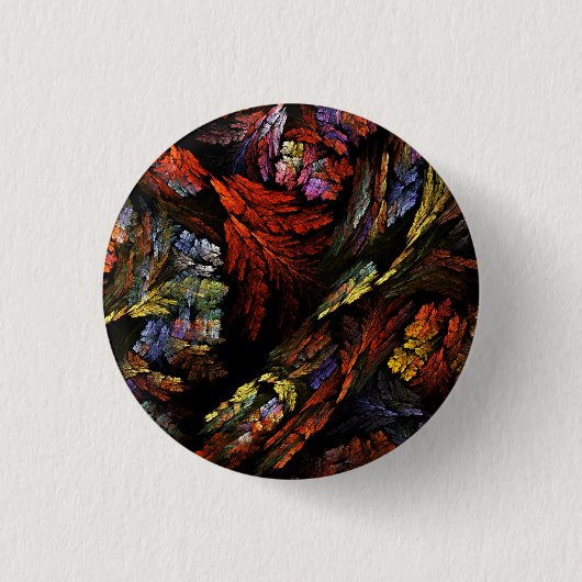Abstrakte Kunst-Taste Farbharmonie (rund) Button (Vorderseite)