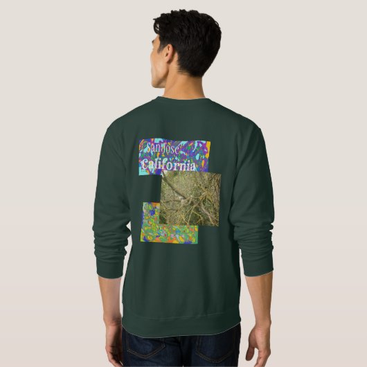 abstrakte Kunst Tausend Eichen Park Waldgebiet San Sweatshirt (Schwarz voll)