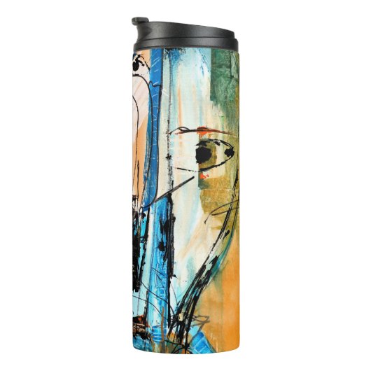 Abstrakte Kunst Thermosbecher (Nach rechts gedreht)