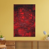 Abstrakte Kunst Thrum Leinwanddruck (Insitu (Wohnzimmer))
