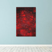 Abstrakte Kunst Thrum Leinwanddruck (Insitu (Holzboden))